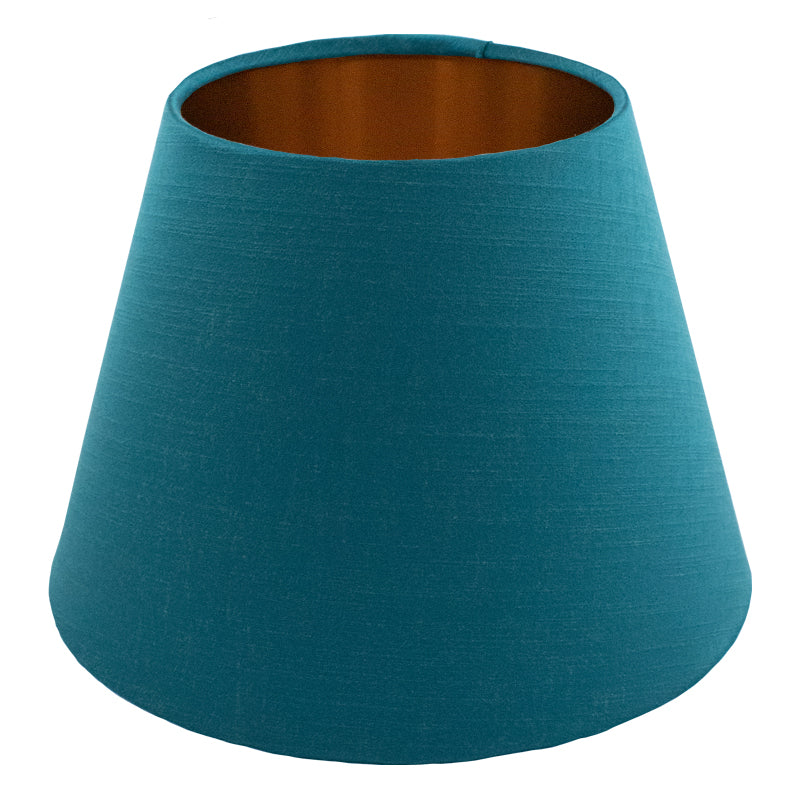 Teal Satin Empire Lampshade