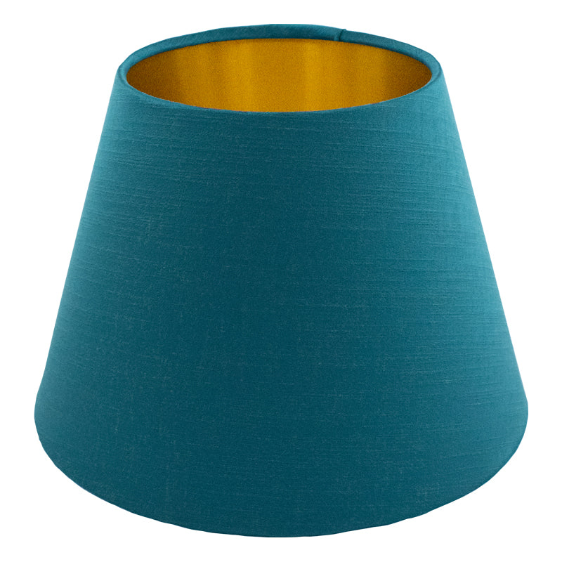 Teal Satin Empire Lampshade