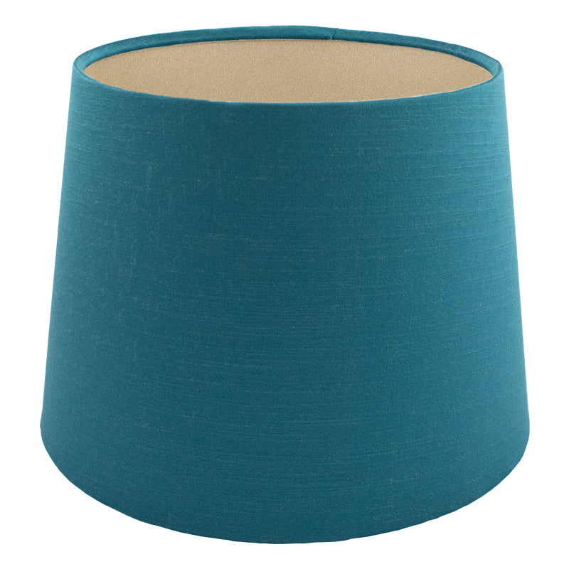 Teal Satin French Drum Lampshade