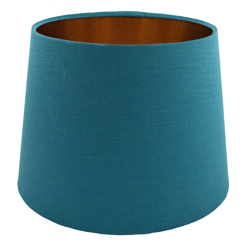 Teal Satin French Drum Lampshade