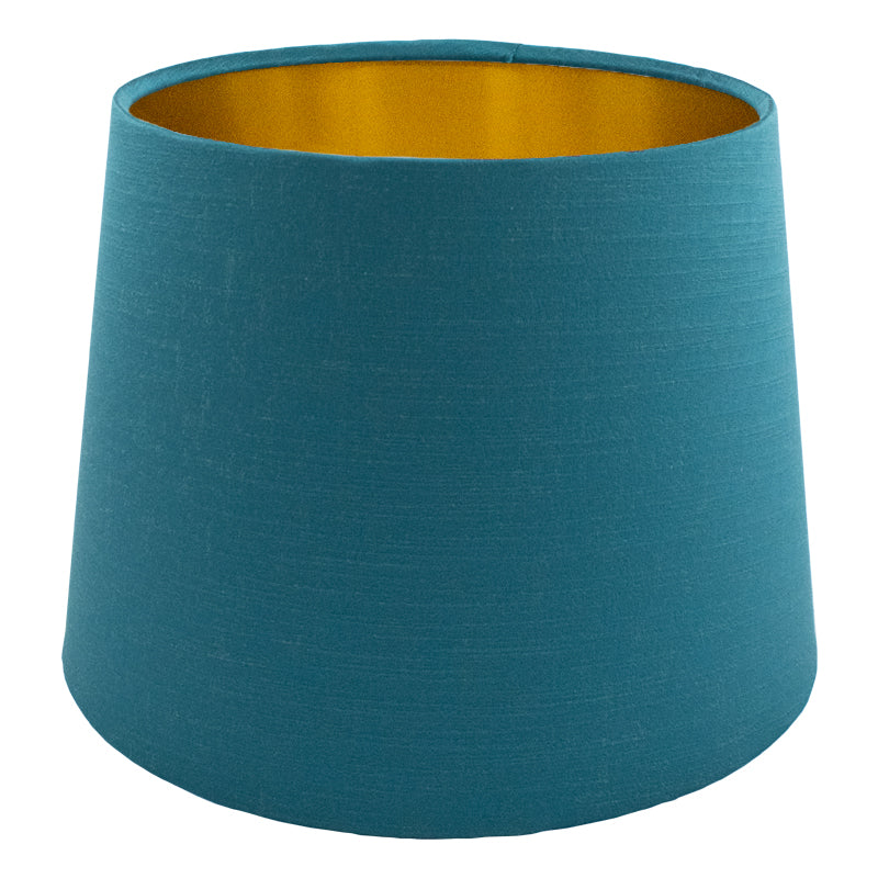 Teal Satin French Drum Lampshade