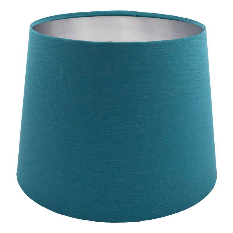 Teal Satin French Drum Lampshade