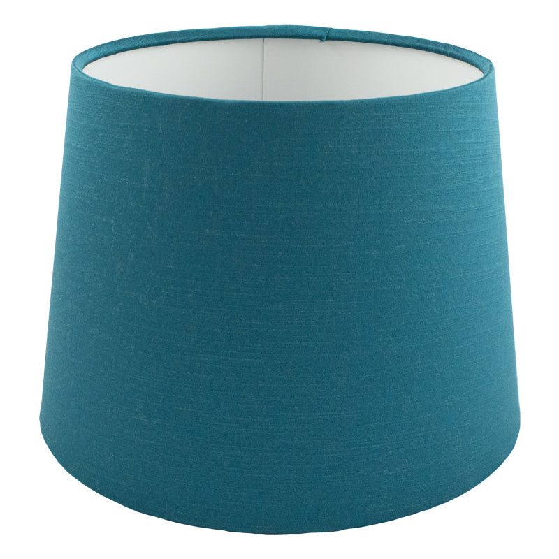 Teal Satin French Drum Lampshade