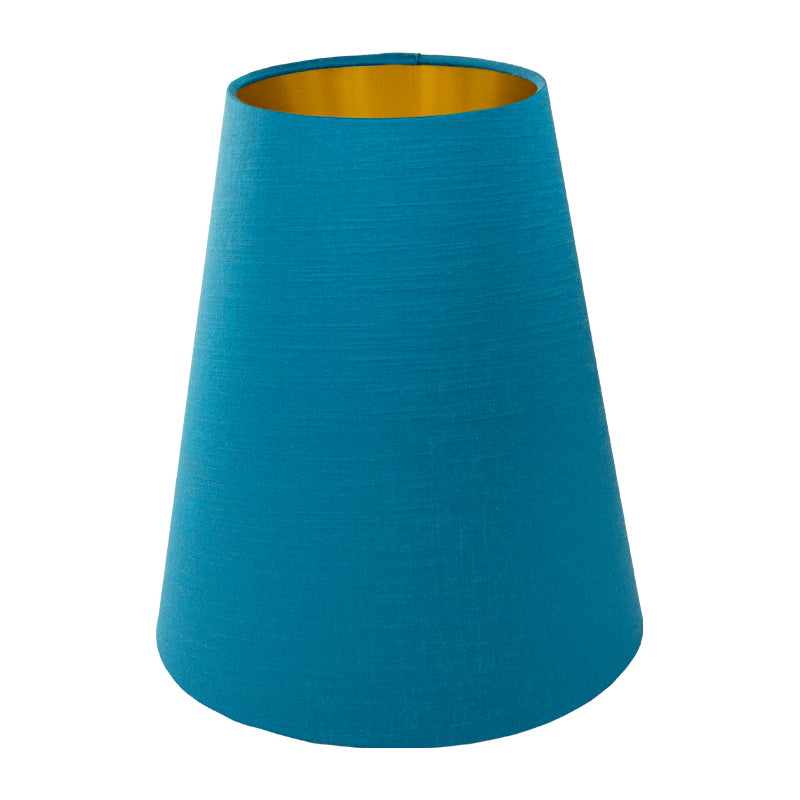 Teal Satin Tall Empire Lampshade