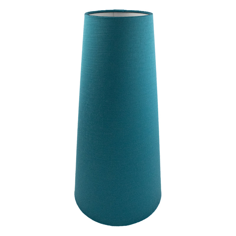 Teal Satin Tall Tapered Lampshade