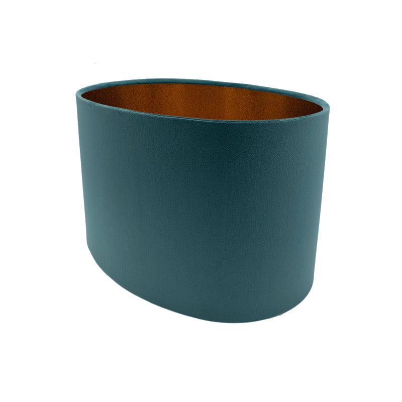 Teal Velvet Oval Lampshade