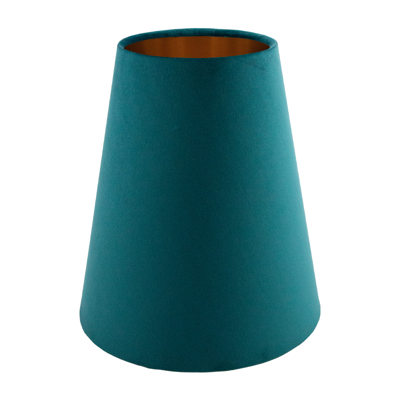 Teal Velvet Tall Empire Lampshade