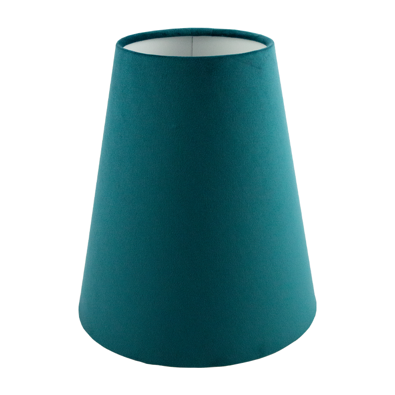 Teal Velvet Tall Empire Lampshade