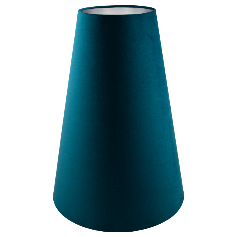 Teal Velvet Tall Tapered Lampshade