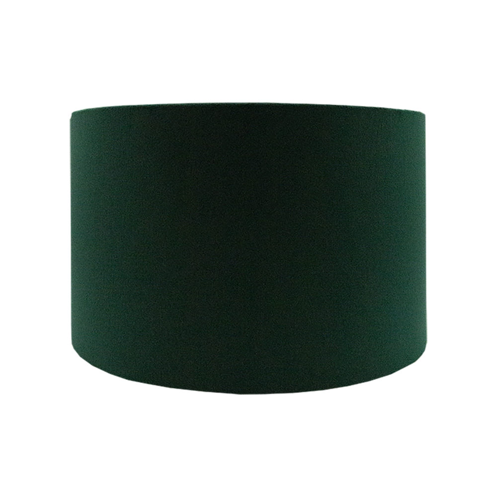 Emerald Green Velvet Drum Lampshade