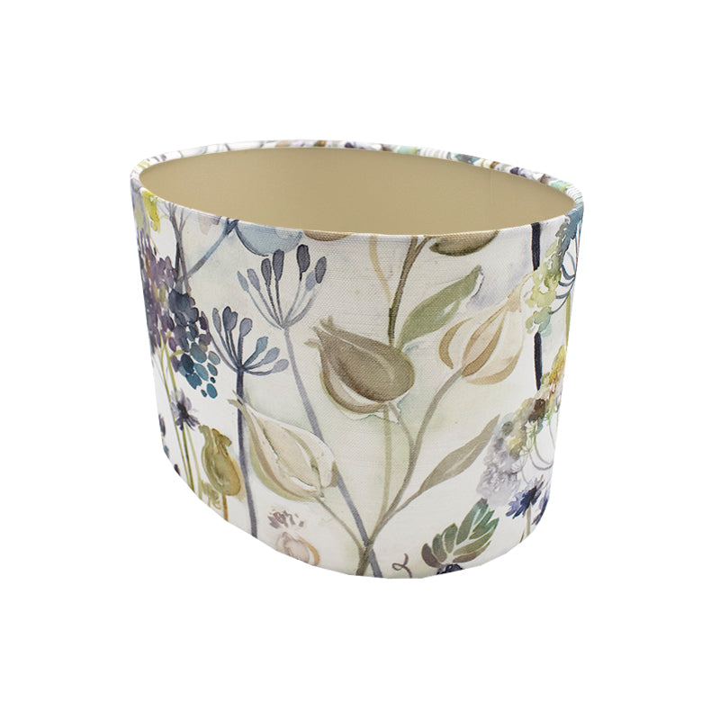 Voyage Hedgerow Blue Oval Lampshade