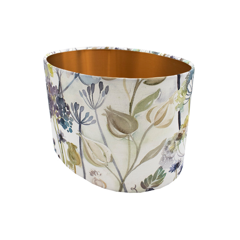 Voyage Hedgerow Blue Oval Lampshade