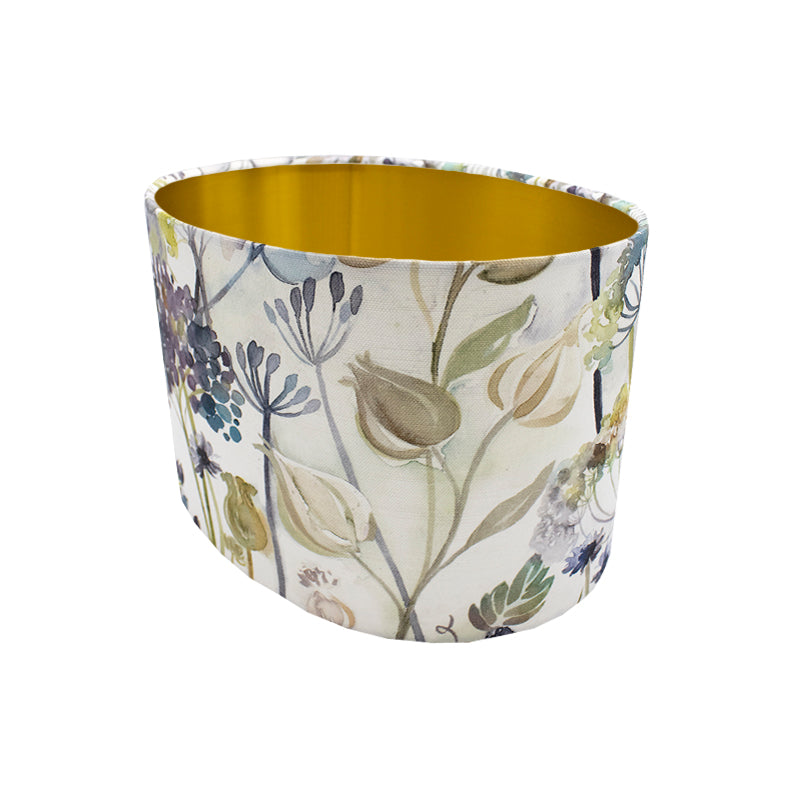 Voyage Hedgerow Blue Oval Lampshade