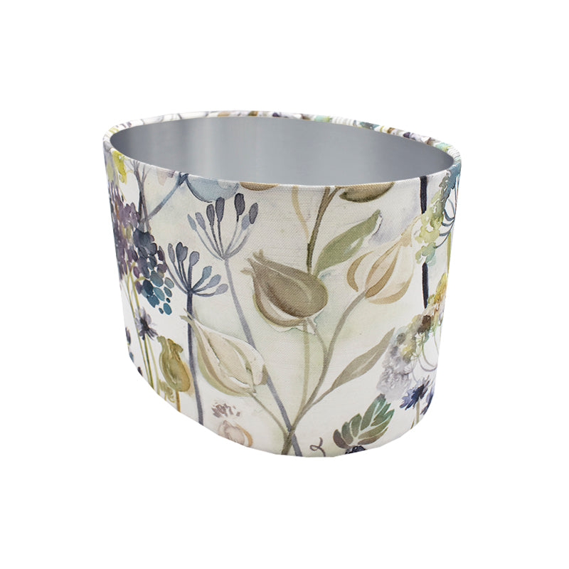 Voyage Hedgerow Blue Oval Lampshade