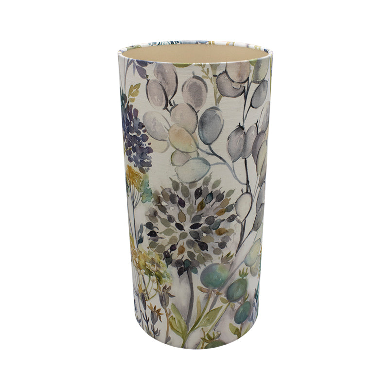 Voyage Hedgerow Blue Tall Drum Lampshade