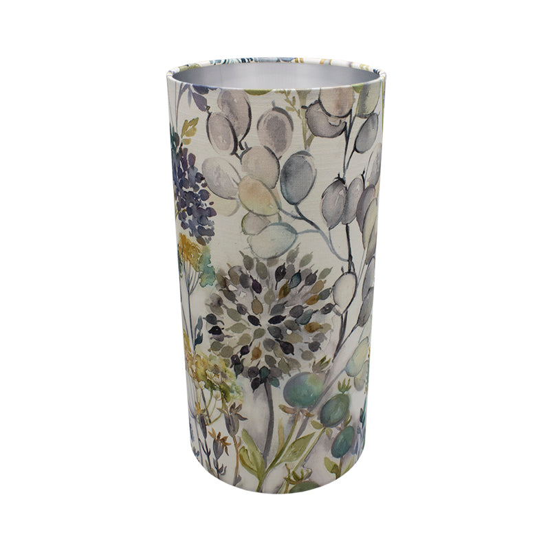 Voyage Hedgerow Blue Tall Drum Lampshade
