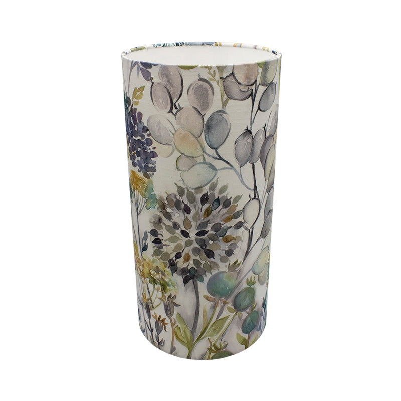 Voyage Hedgerow Blue Tall Drum Lampshade