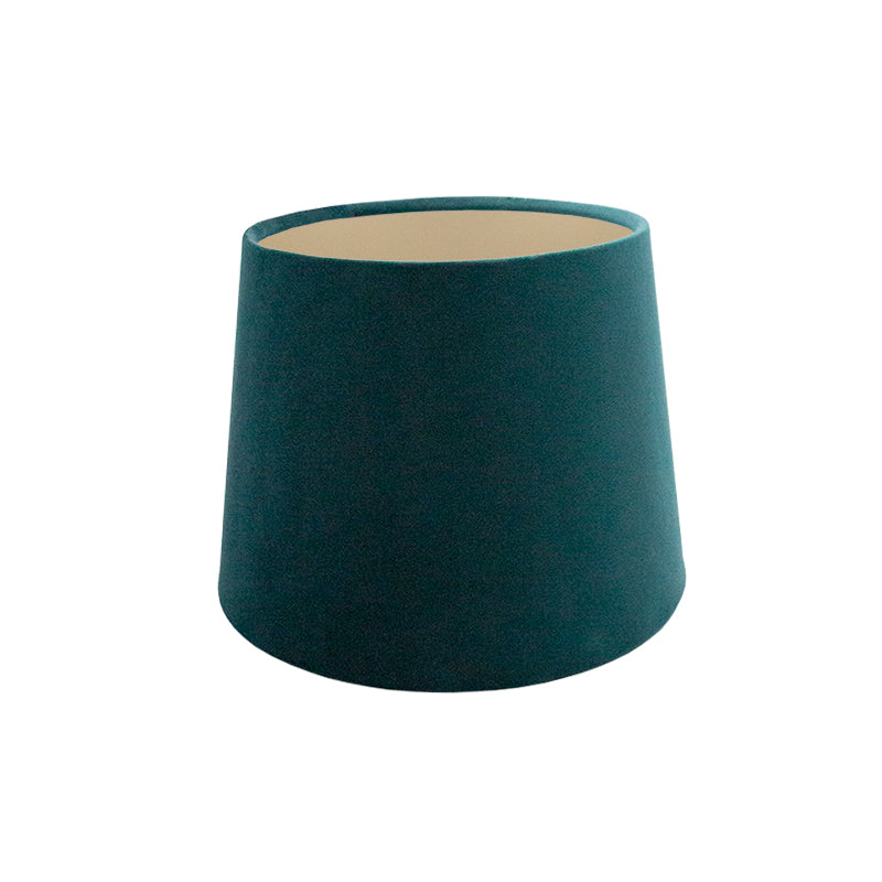 Teal Velvet French Drum Lampshade