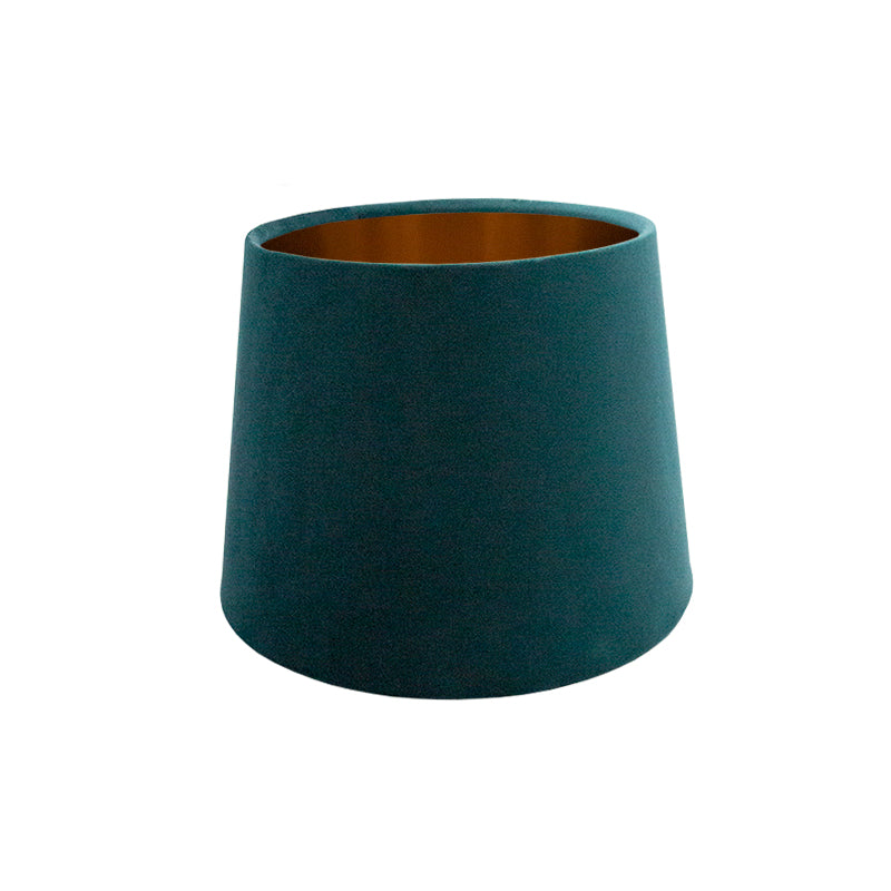 Teal Velvet French Drum Lampshade