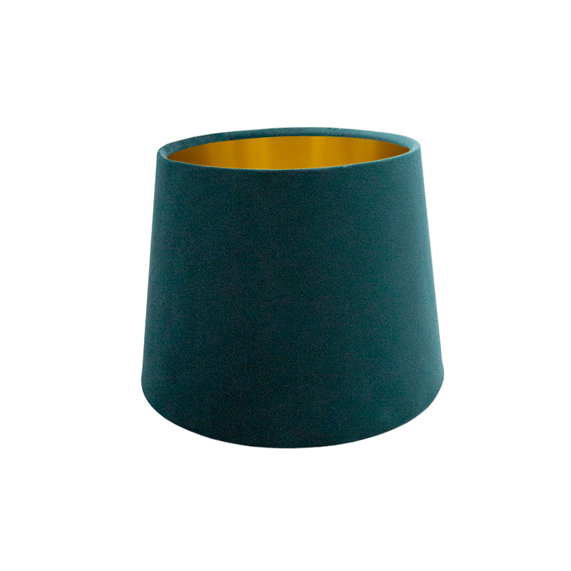 Teal Velvet French Drum Lampshade