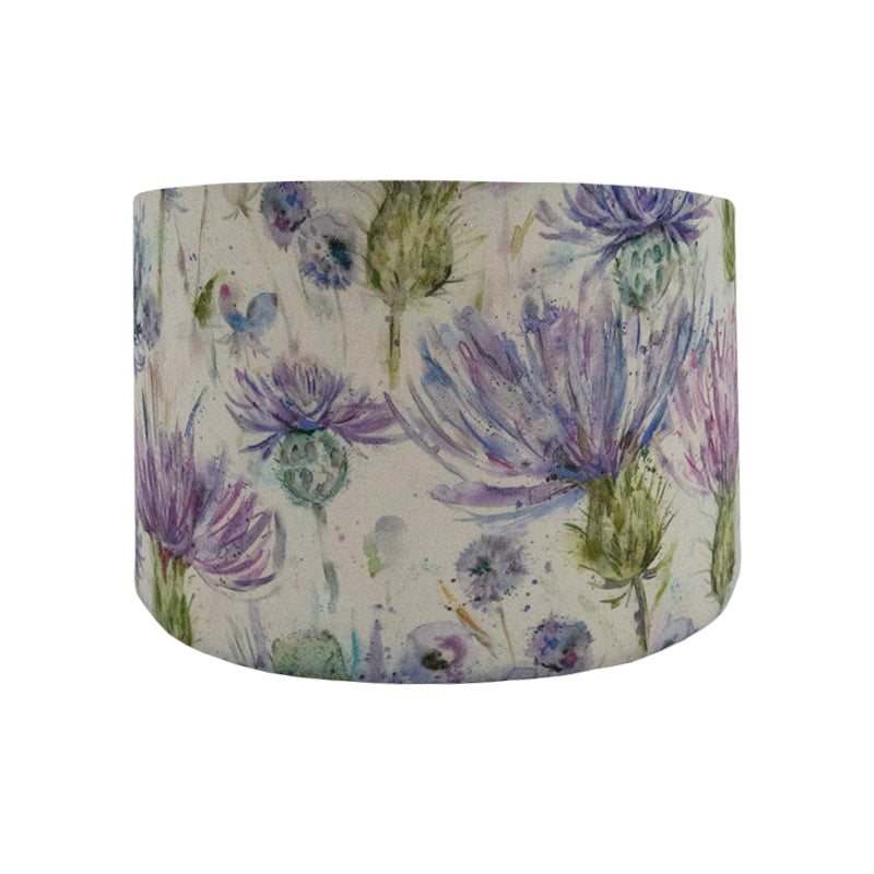 Voyage Thistle Floral Drum Lampshade