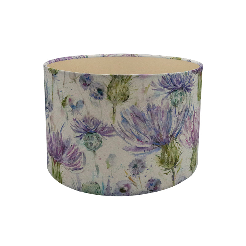 Voyage Thistle Floral Drum Lampshade
