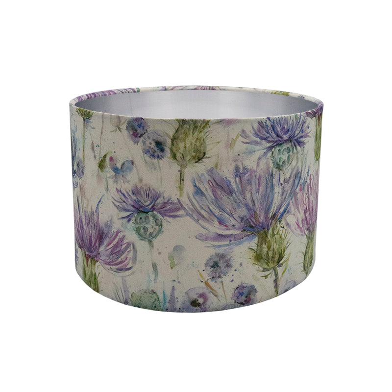 Voyage Thistle Floral Drum Lampshade