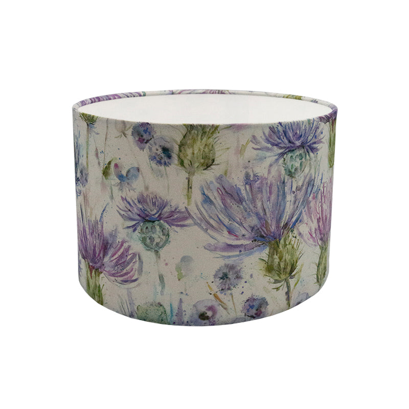 Voyage Thistle Floral Drum Lampshade