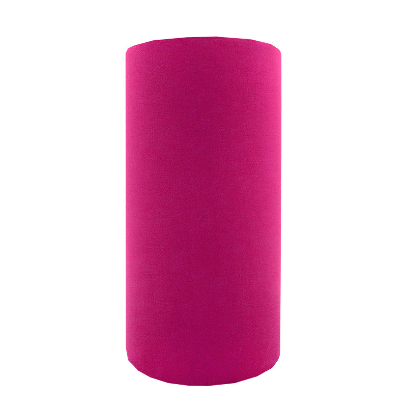 Fuchsia Bright Pink Velvet Tall Drum Lampshade