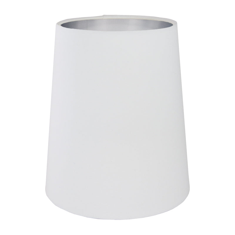 White Cotton Tall French Drum Lampshade