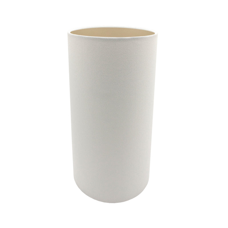 White Tall Drum Lampshade