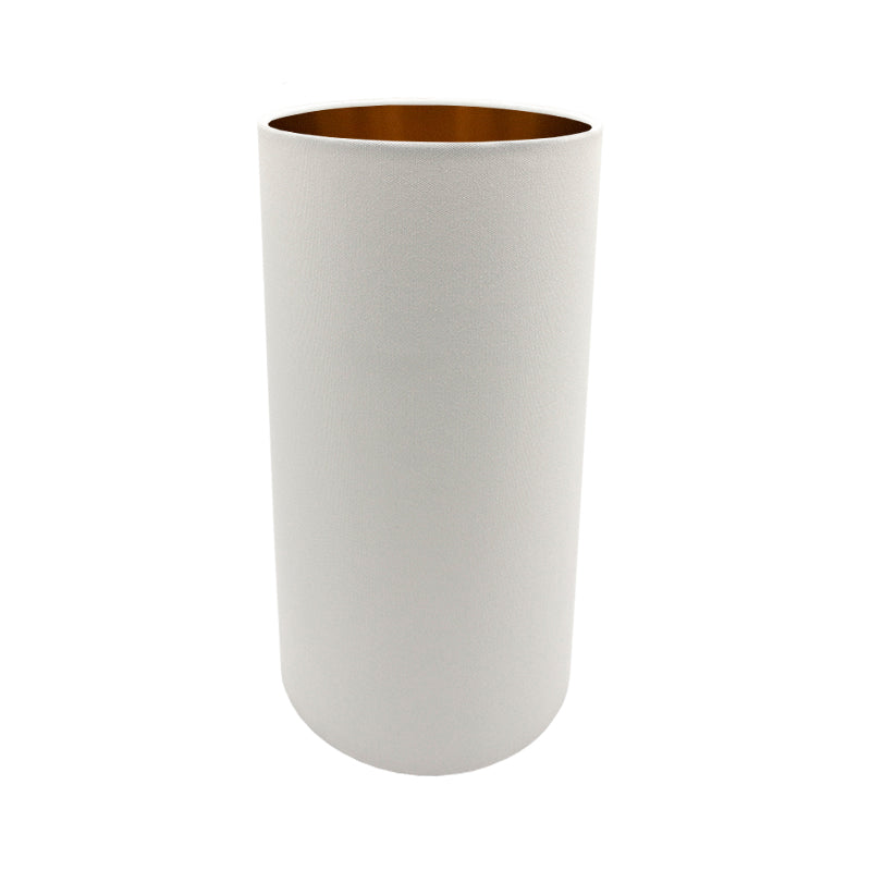 White Tall Drum Lampshade