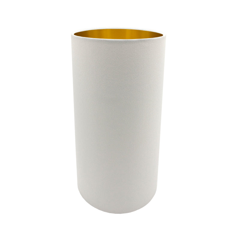 White Tall Drum Lampshade