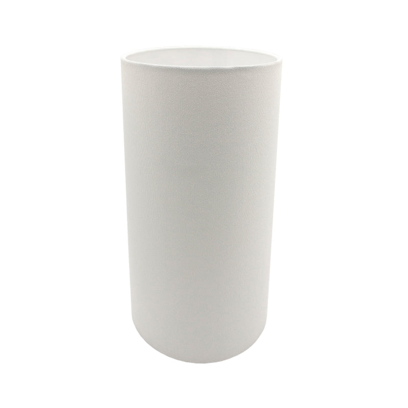 White Tall Drum Lampshade