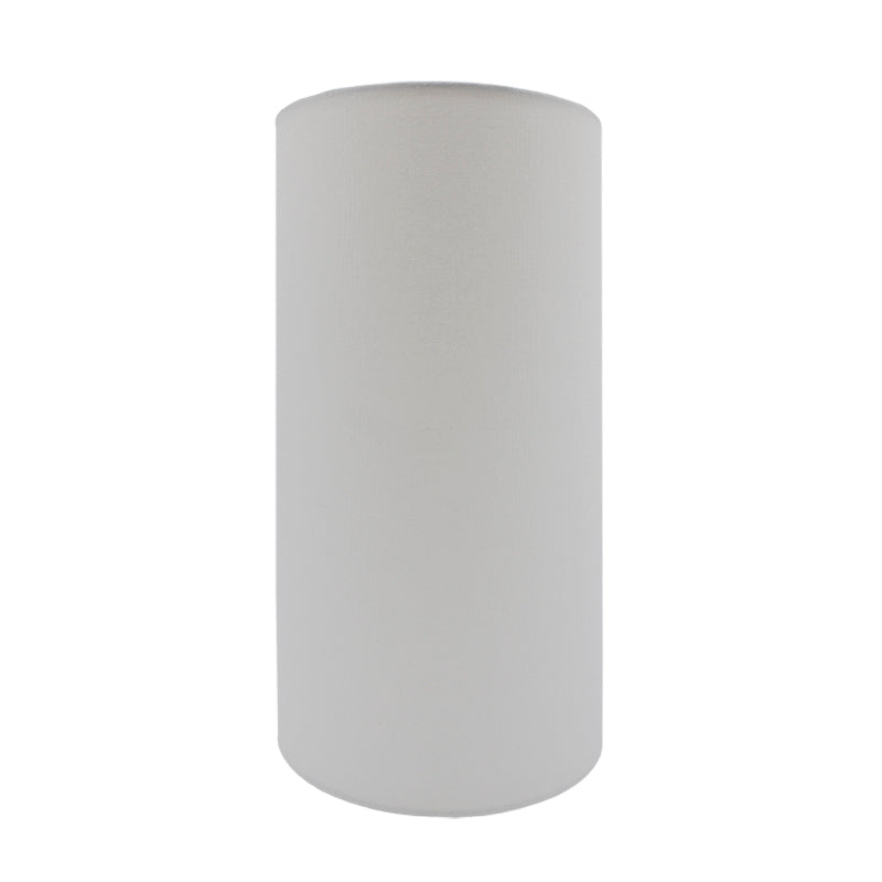 White Tall Drum Lampshade