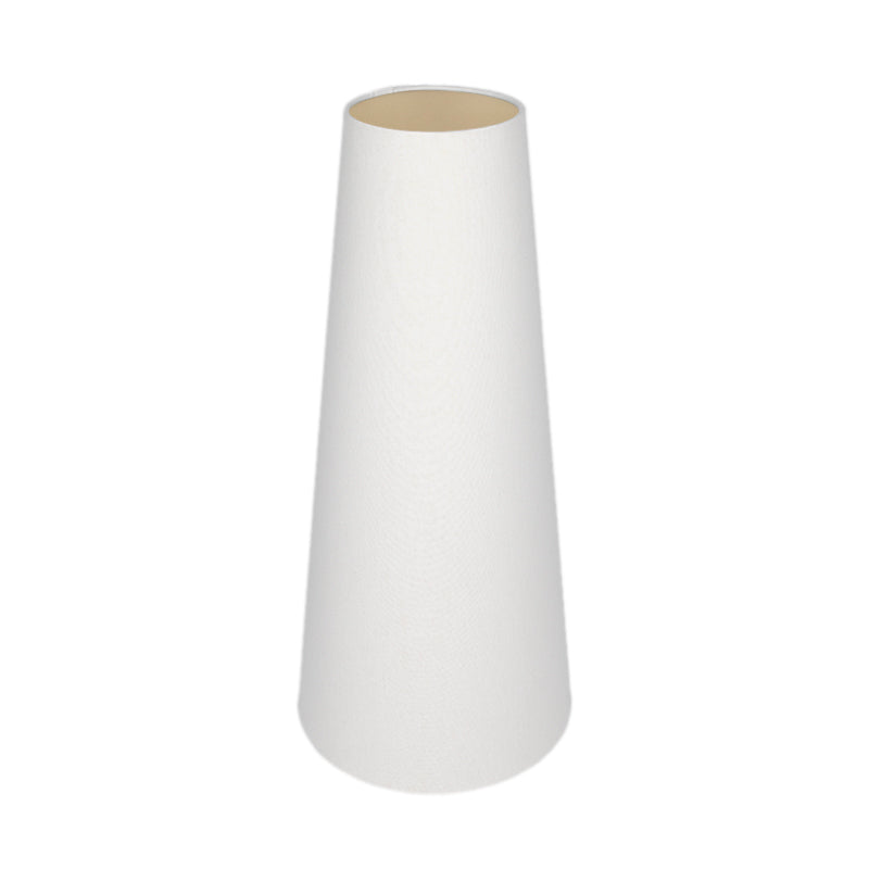 White Tall Tapered Lampshade