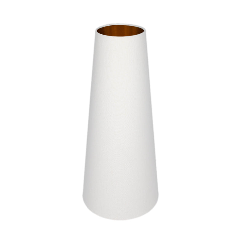White Tall Tapered Lampshade