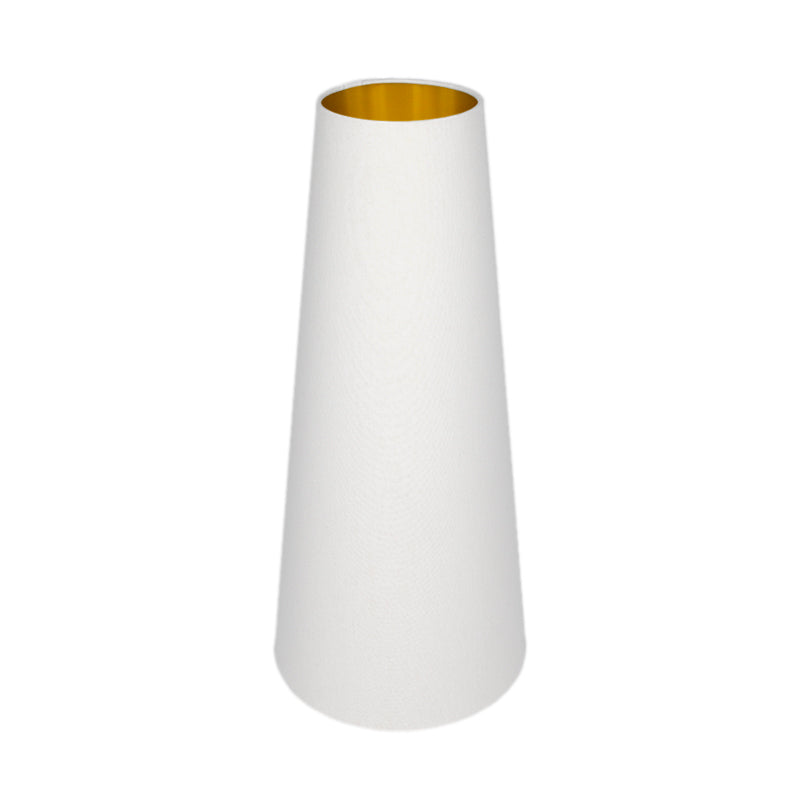 White Tall Tapered Lampshade