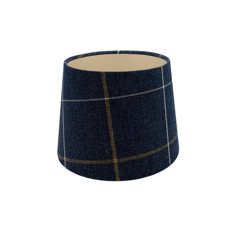 Winsford Navy Blue Tartan French Drum Lampshade