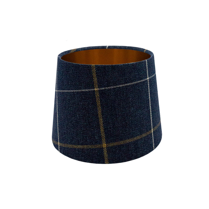 Winsford Navy Blue Tartan French Drum Lampshade