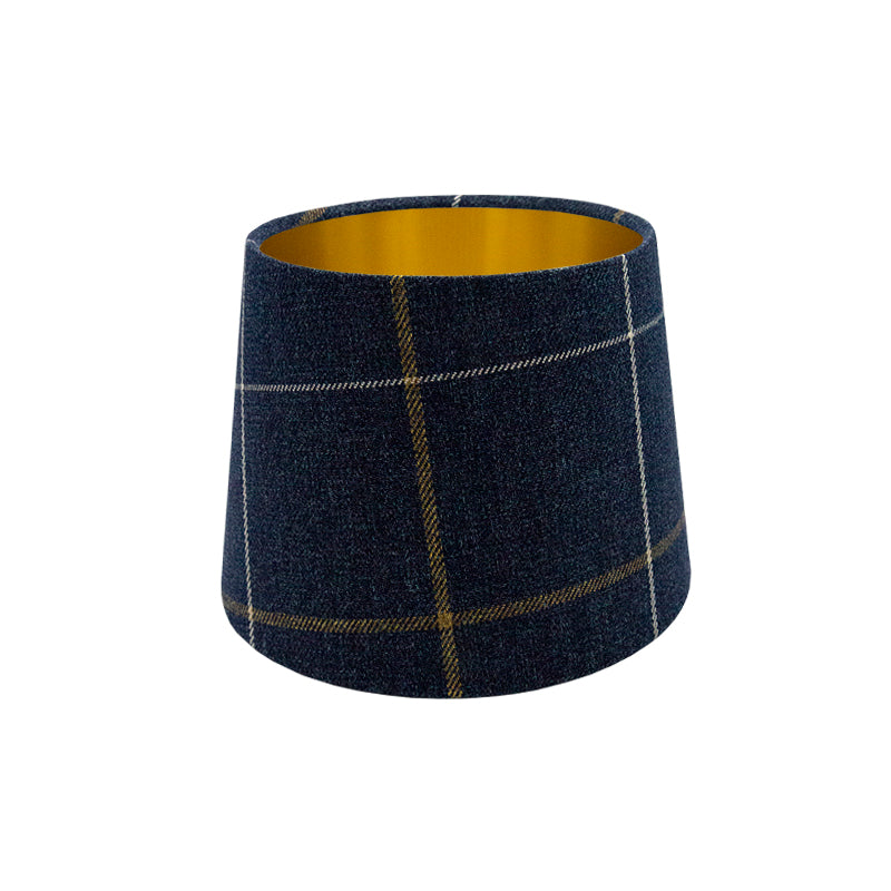 Winsford Navy Blue Tartan French Drum Lampshade