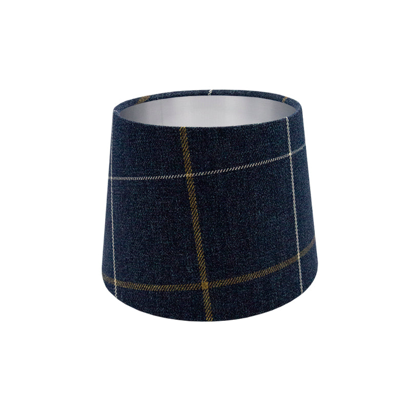 Winsford Navy Blue Tartan French Drum Lampshade