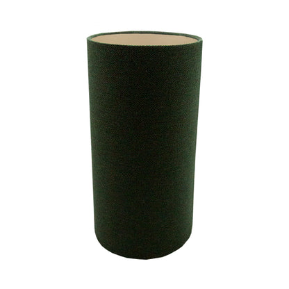 Toad Green Herringbone Tall Drum Lampshade Champagne Inner