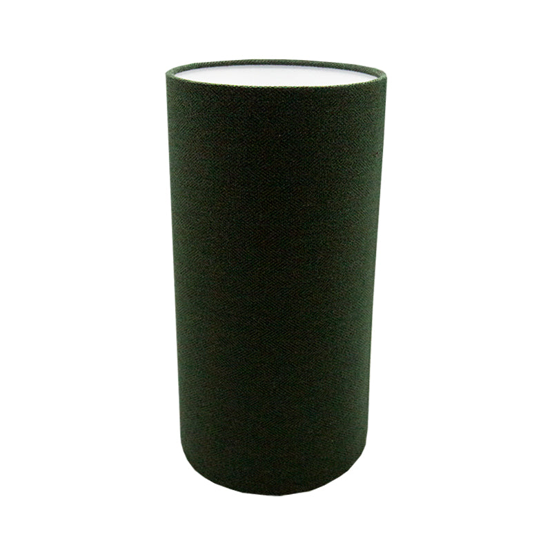 Toad Green Herringbone Tall Drum Lampshade