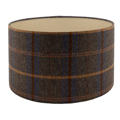 Margo Umber Tartan Drum Lampshade