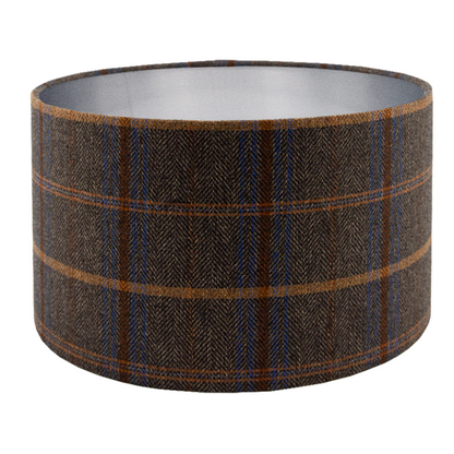 Margo Umber Tartan Drum Lampshade