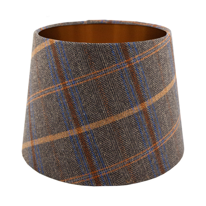 Margo Umber Tartan French Drum Lampshade