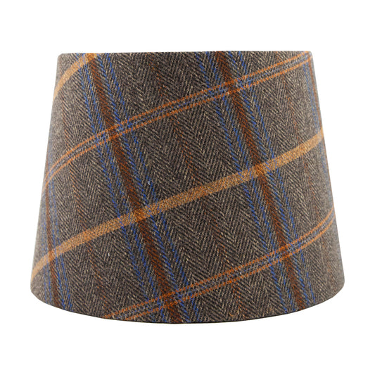 Margo Umber Tartan French Drum Lampshade
