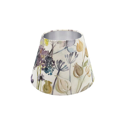 Voyage Hedgerow Blue Empire Lampshade Silver Inner