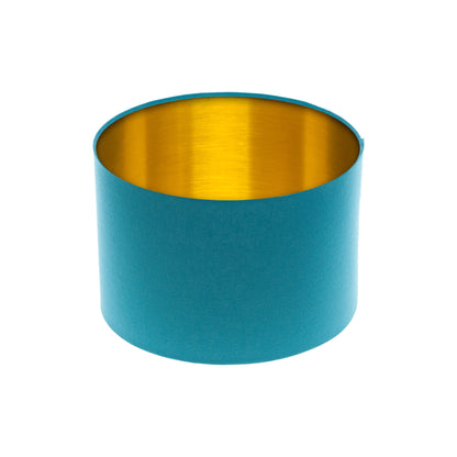 Aqua Blue Drum Lampshade
